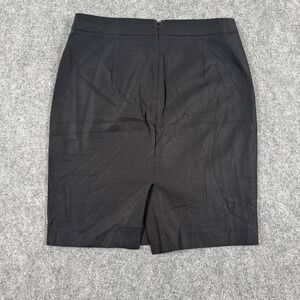 J. Crew Black Pencil Skirt Size 2 Career Office Cotton‎ SP19 Women's
